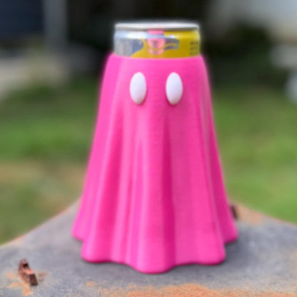 Ghost Can Cozy | Spooky Drink Sleeve | Halloween Beverage Holder | 3D Printed Ghost