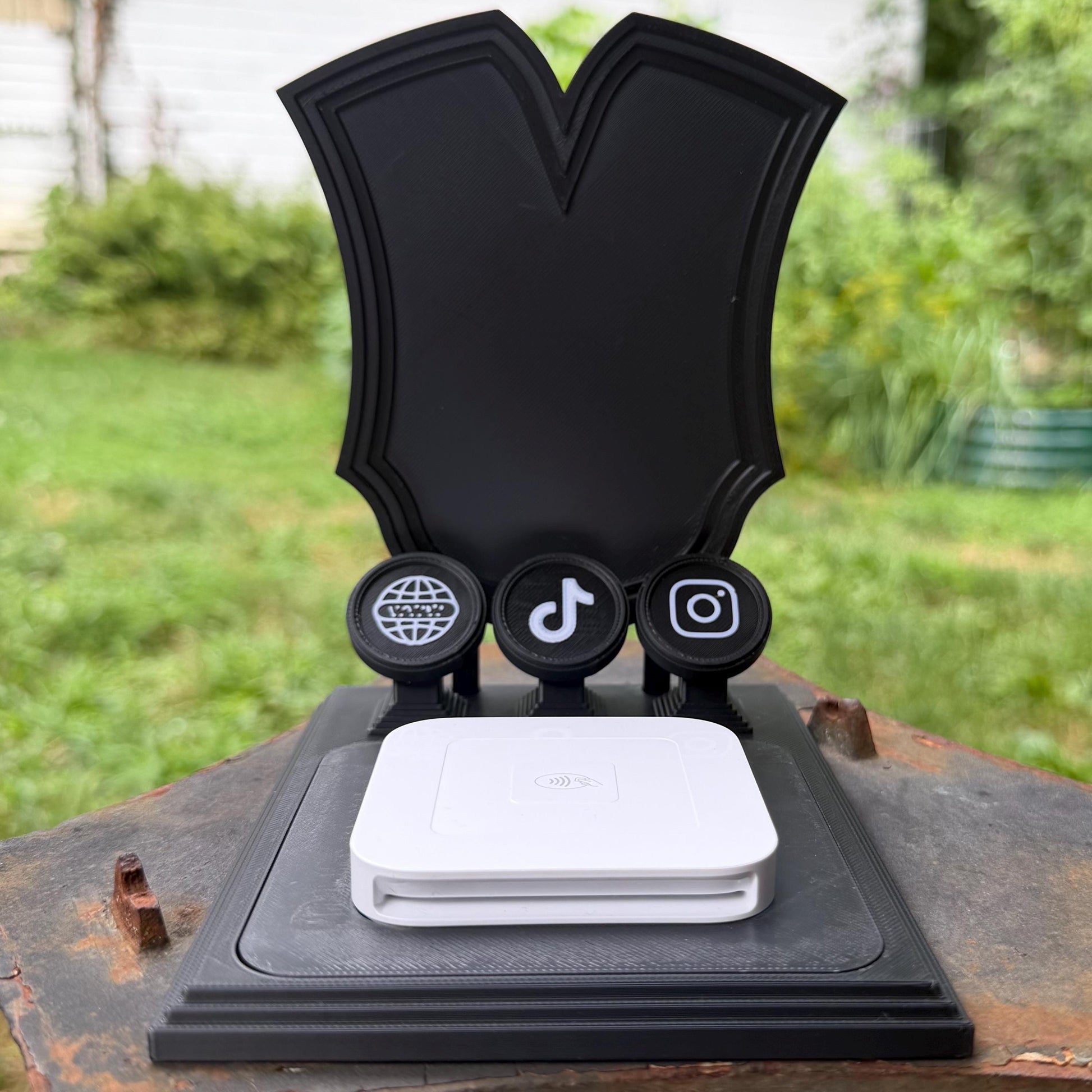 Gothic NFC & Payment Reader Stand | Customizable Vendor Display Stand