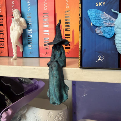 Witch Perchling | Shelf Sitter | Macabre Monitor Buddy | Gothic Plant Pal | Dark Academia Accent