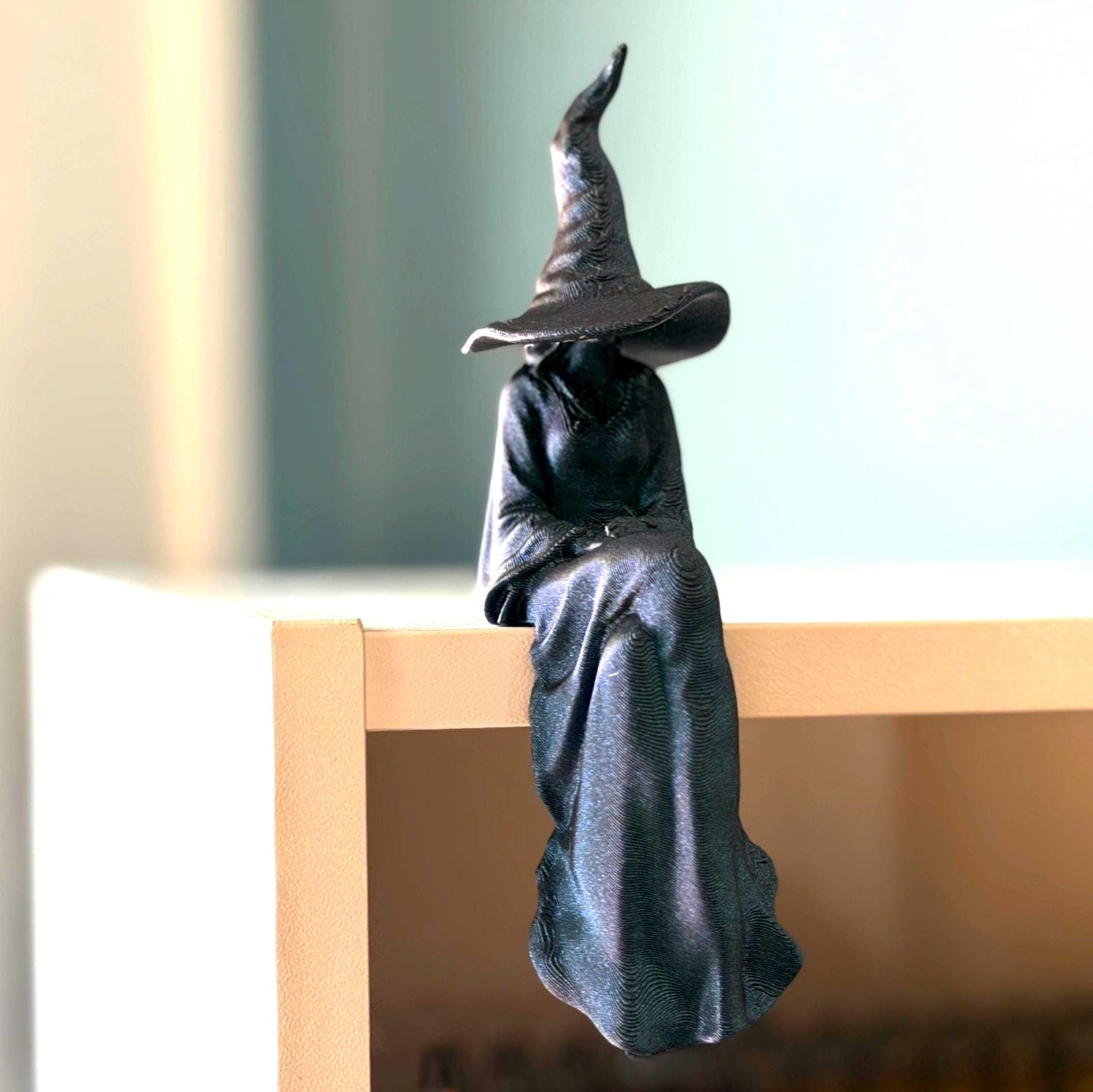 Witch Perchling | Shelf Sitter | Macabre Monitor Buddy | Gothic Plant Pal | Dark Academia Accent