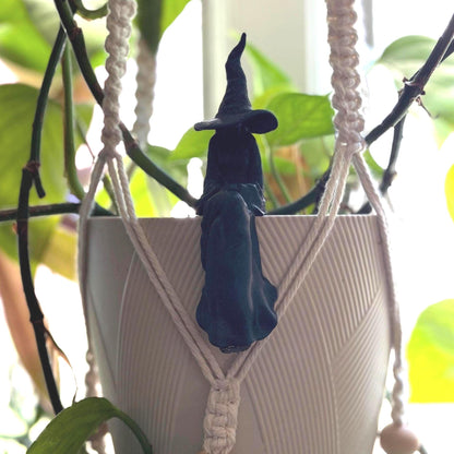 Witch Perchling | Shelf Sitter | Macabre Monitor Buddy | Gothic Plant Pal | Dark Academia Accent