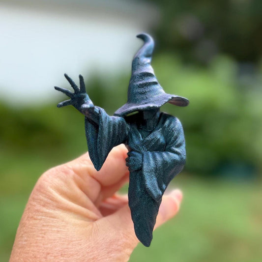 Witch Spine Hugger | Bookish Magnet | Gothic Wall Decor | Dark Academia Accent | Macabre Bookshelf Art