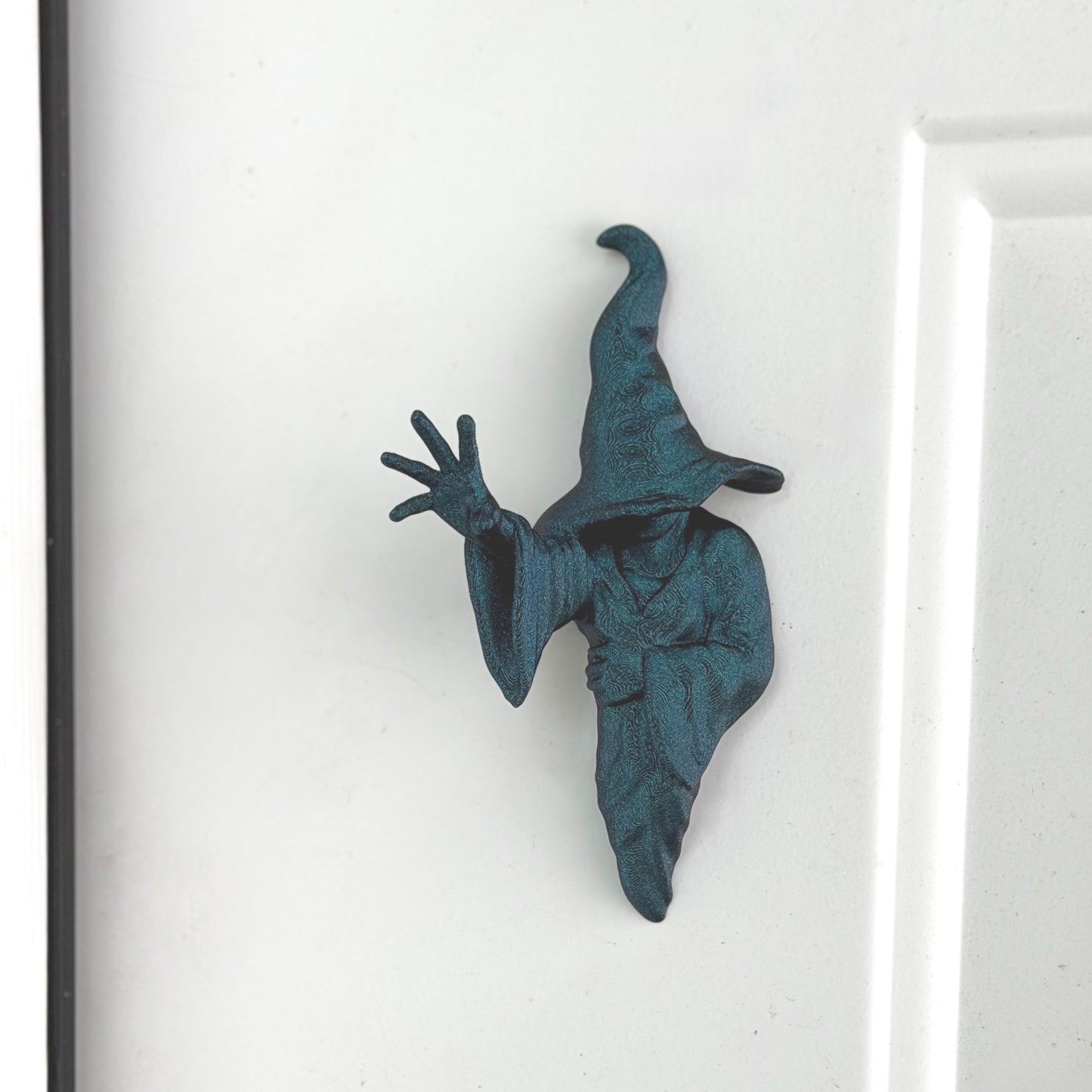 Witch Spine Hugger | Bookish Magnet | Gothic Wall Decor | Dark Academia Accent | Macabre Bookshelf Art