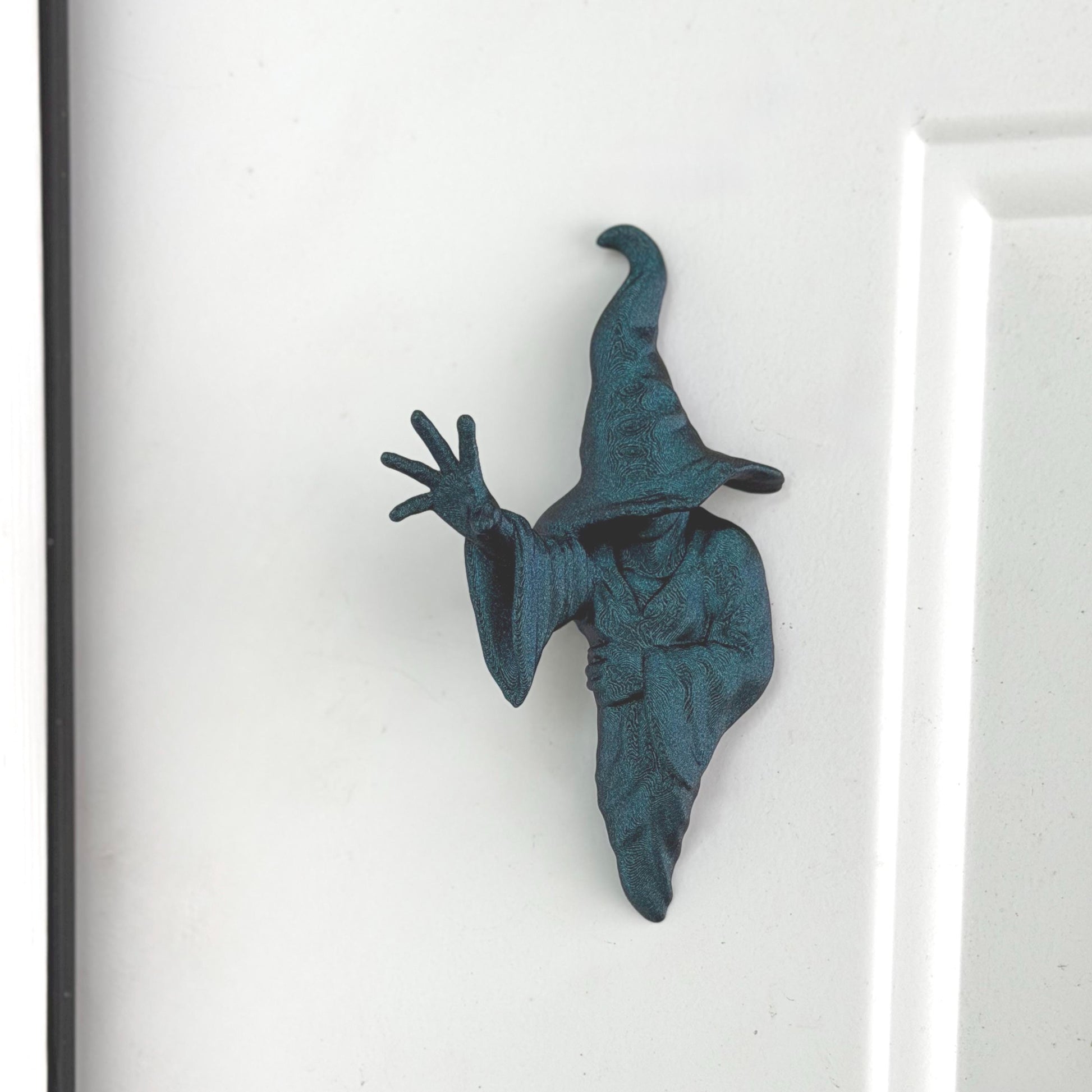 Witch Spine Hugger | Bookish Magnet | Gothic Wall Decor | Dark Academia Accent | Macabre Bookshelf Art