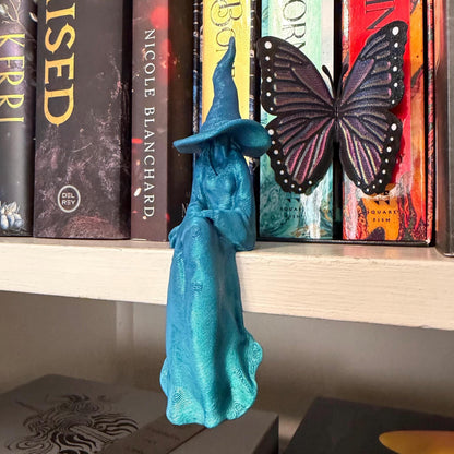 Witch Perchling | Shelf Sitter | Macabre Monitor Buddy | Gothic Plant Pal | Dark Academia Accent