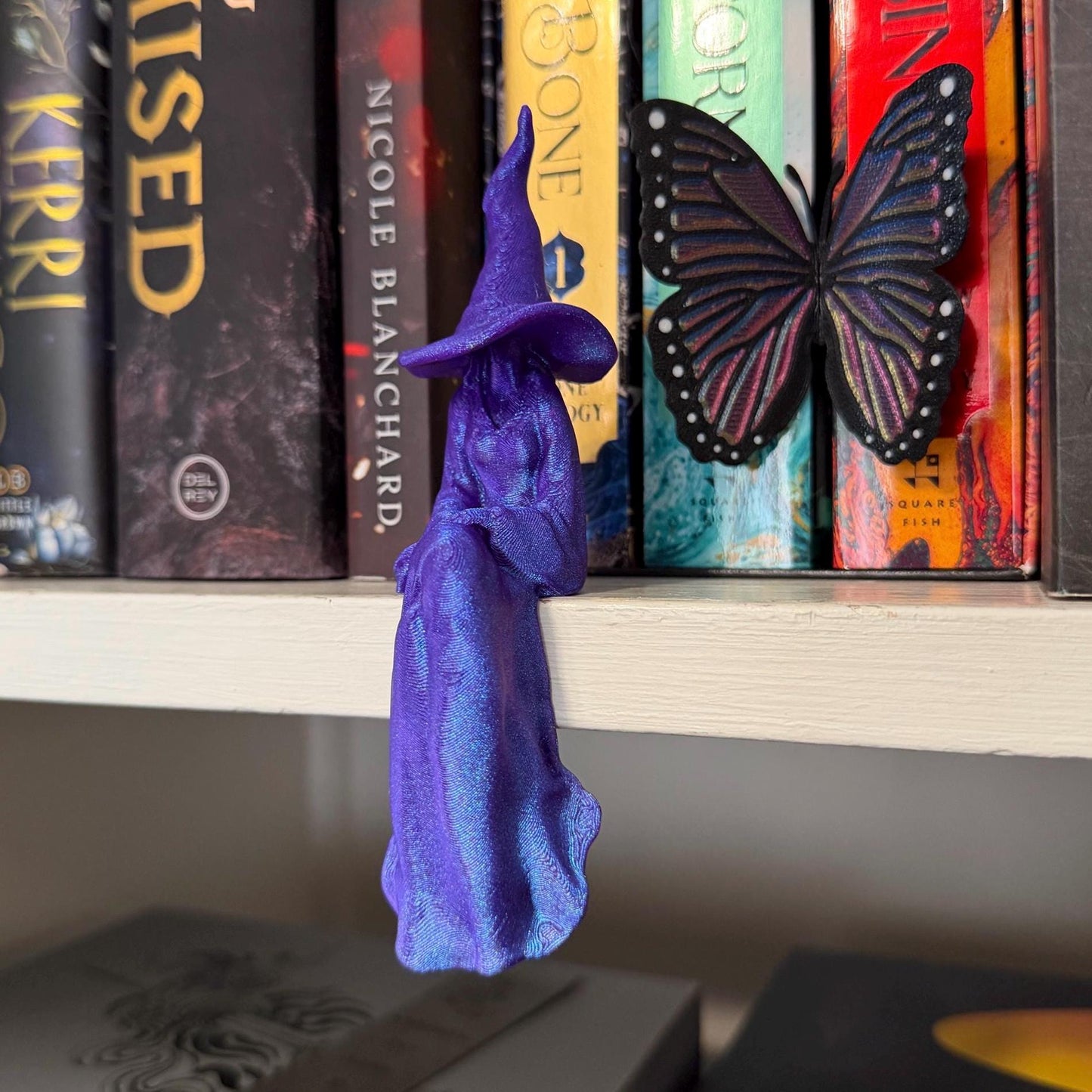 Witch Perchling | Shelf Sitter | Macabre Monitor Buddy | Gothic Plant Pal | Dark Academia Accent