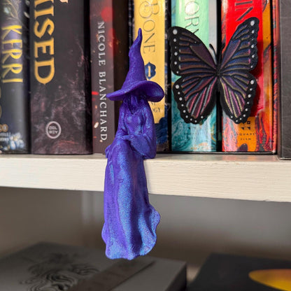 Witch Perchling | Shelf Sitter | Macabre Monitor Buddy | Gothic Plant Pal | Dark Academia Accent
