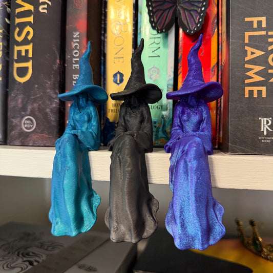Witch Perchling | Shelf Sitter | Macabre Monitor Buddy | Gothic Plant Pal | Dark Academia Accent