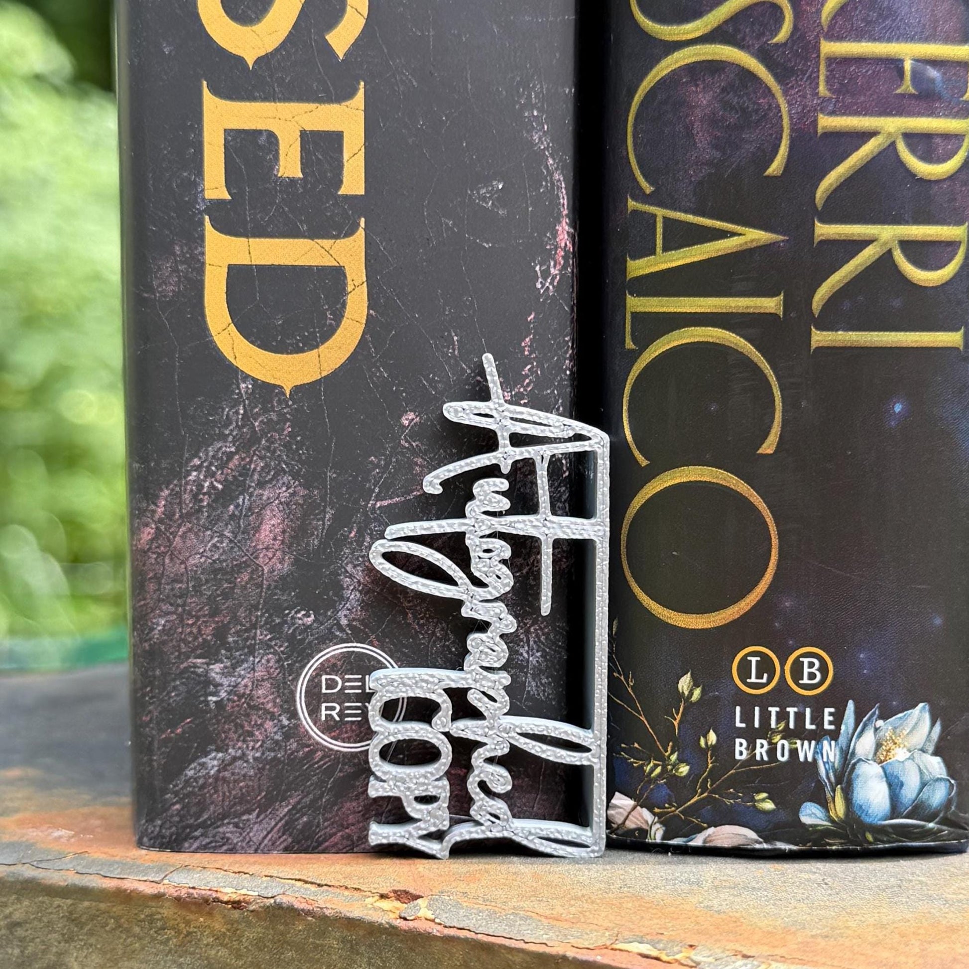 Autographed Copy Book Tag | Signed Book Marker | Bookshelf Spine Accent | Custom Color Collector Decor