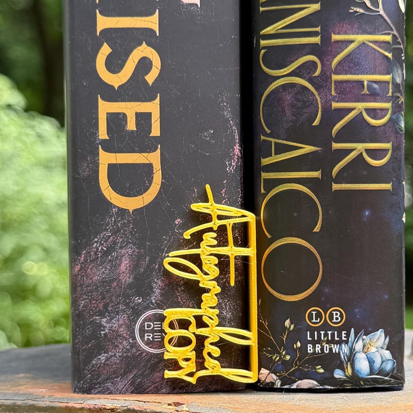 Autographed Copy Book Tag | Signed Book Marker | Bookshelf Spine Accent | Custom Color Collector Decor