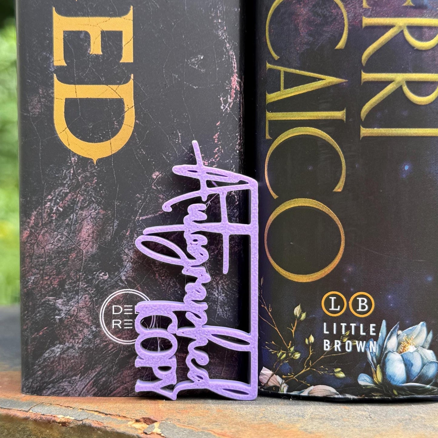 Autographed Copy Book Tag | Signed Book Marker | Bookshelf Spine Accent | Custom Color Collector Decor