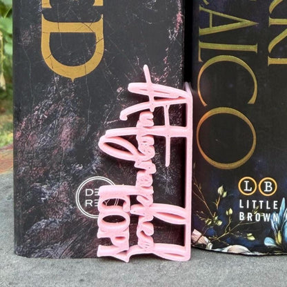 Autographed Copy Book Tag | Signed Book Marker | Bookshelf Spine Accent | Custom Color Collector Decor