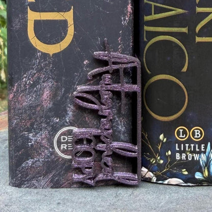 Autographed Copy Book Tag | Signed Book Marker | Bookshelf Spine Accent | Custom Color Collector Decor