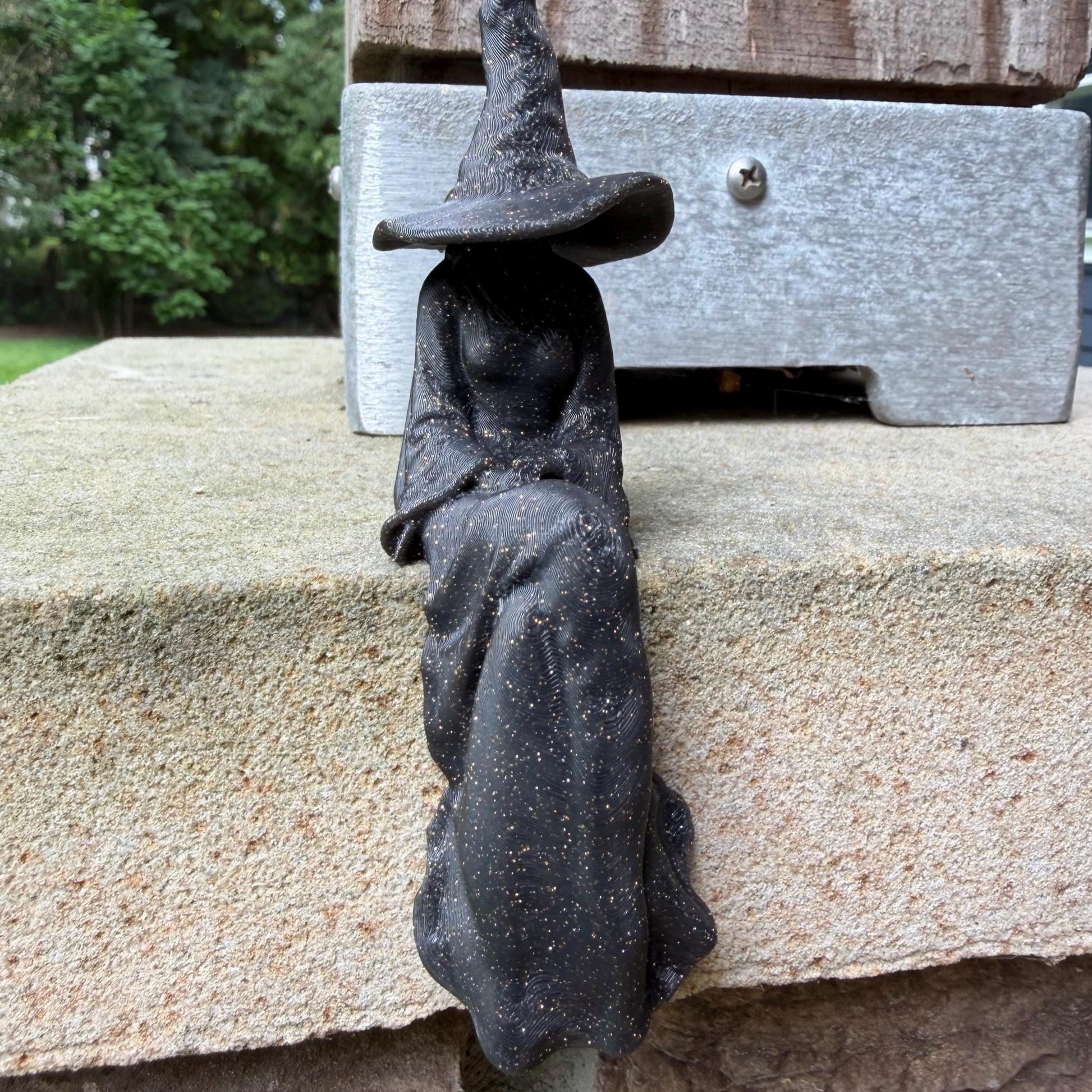Witch Perchling | Shelf Sitter | Macabre Monitor Buddy | Gothic Plant Pal | Dark Academia Accent