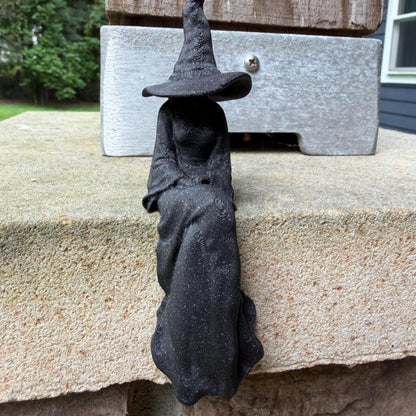 Witch Perchling | Shelf Sitter | Macabre Monitor Buddy | Gothic Plant Pal | Dark Academia Accent