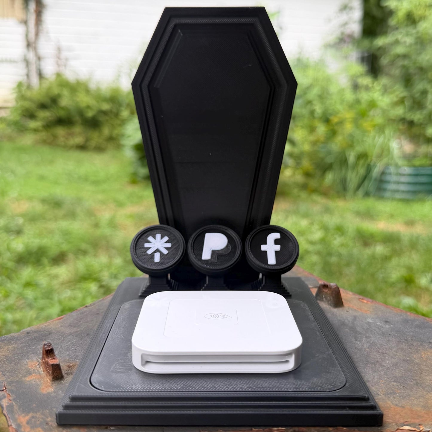 Gothic NFC & Payment Reader Stand | Customizable Vendor Display Stand