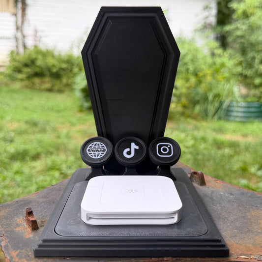 Gothic NFC & Payment Reader Stand | Customizable Vendor Display Stand