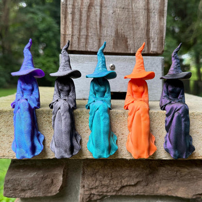 Witch Perchling | Shelf Sitter | Macabre Monitor Buddy | Gothic Plant Pal | Dark Academia Accent