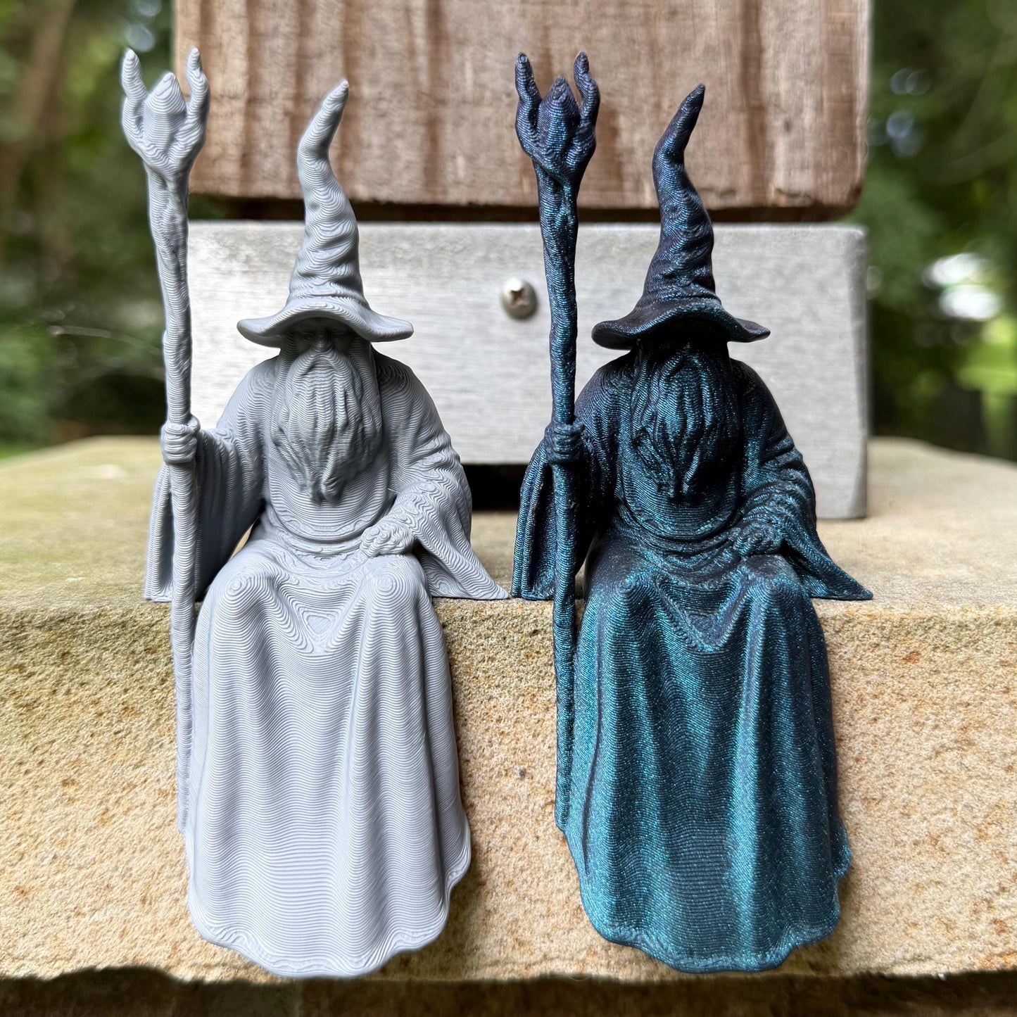 Wizard Perchling | Shelf Sitter | Mystical Monitor Buddy | Gothic Plant Pal | Dark Academia Accent