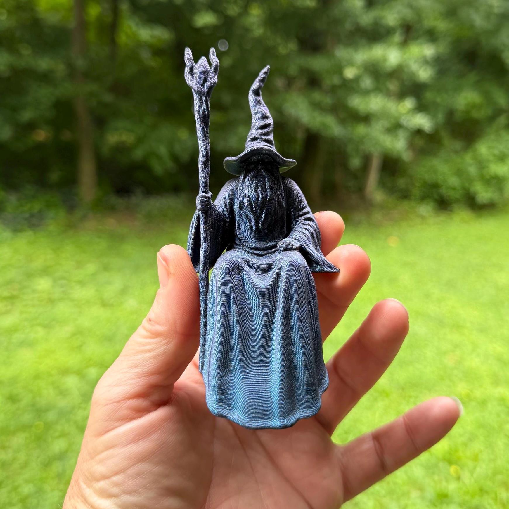 Wizard Perchling | Shelf Sitter | Mystical Monitor Buddy | Gothic Plant Pal | Dark Academia Accent