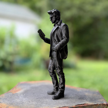 Vampire Book Boyfriend Statue | Twilight Inspired Bookshelf Decor | Dark Romance Reader Gift | Team Edward
