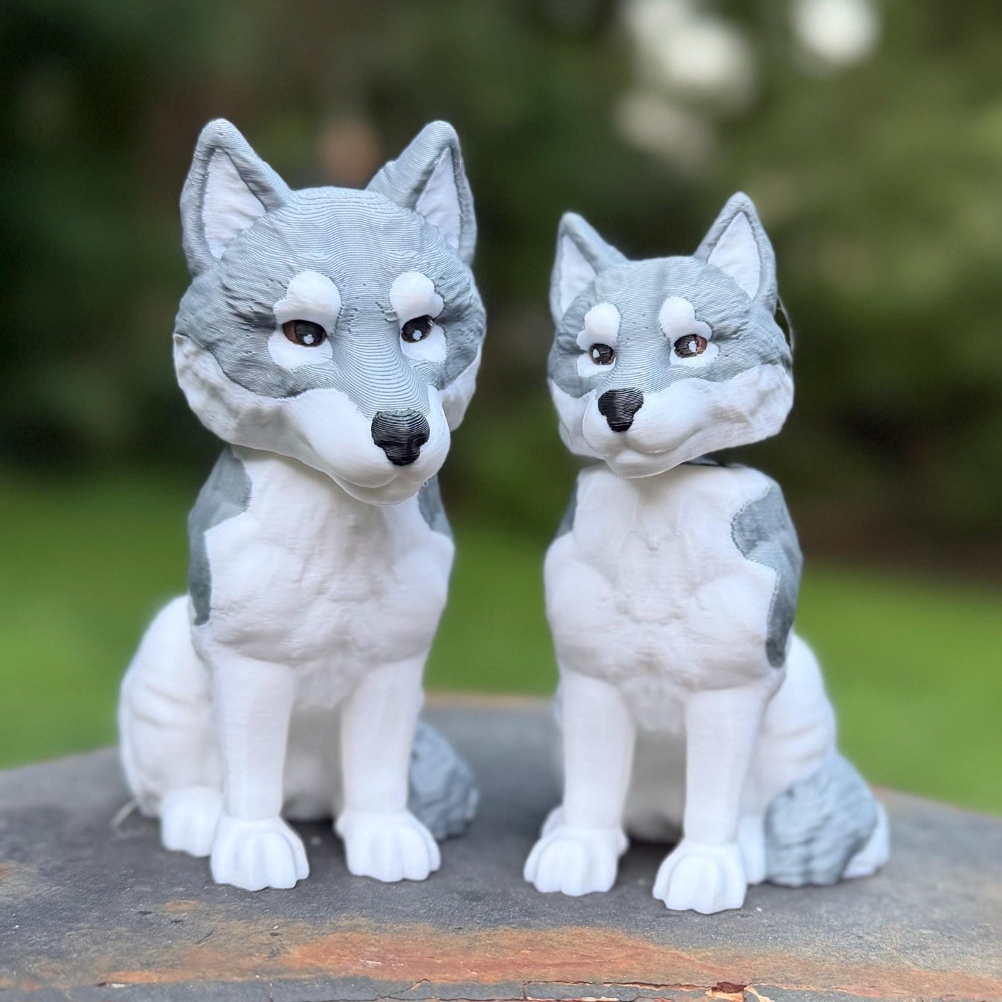 Wolf Bobblehead | Pack Wolf Figurine | Twilight Inspired | Cottagecore Wolf Decor