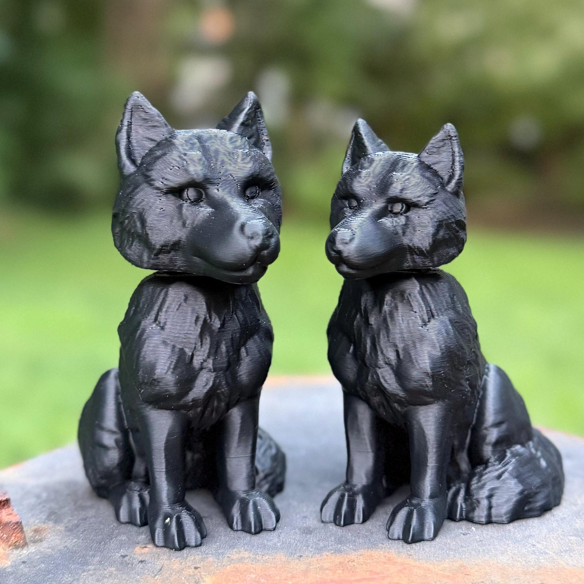 Wolf Bobblehead | Pack Wolf Figurine | Twilight Inspired | Cottagecore Wolf Decor