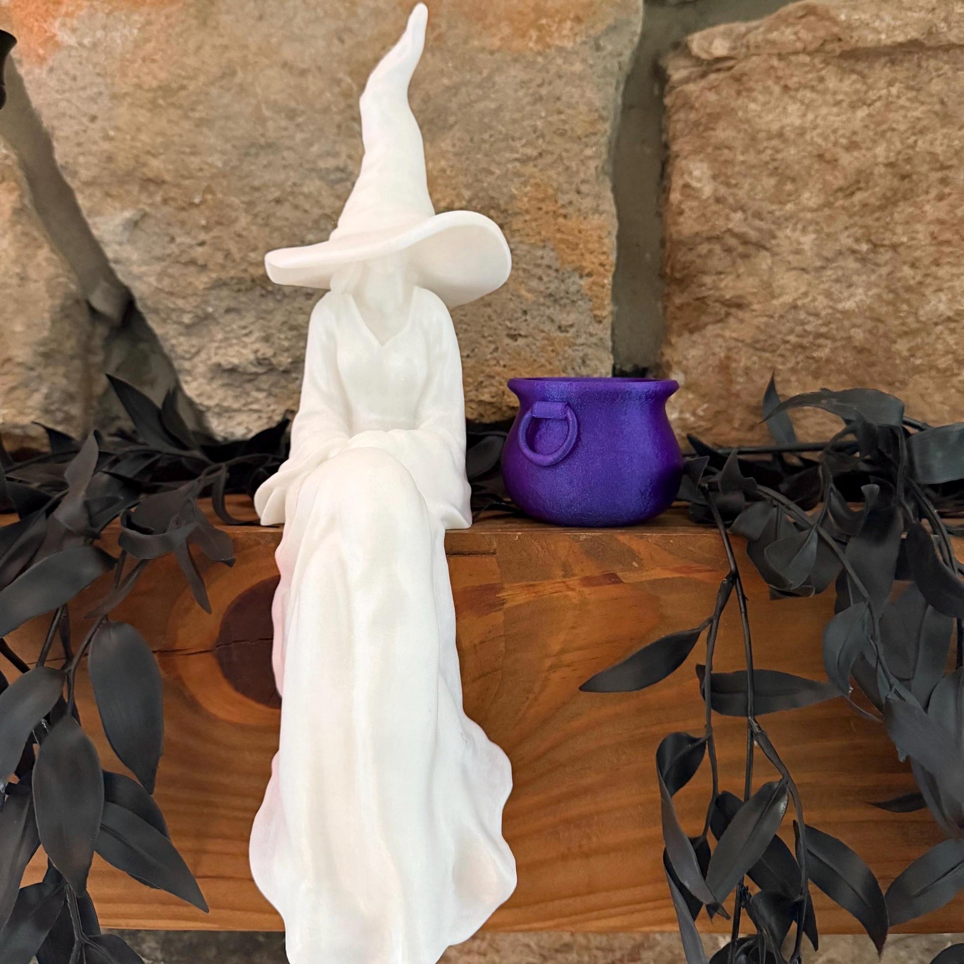 Witch Cauldron | Tealight Holder | Air Plant Pot | Witchy Halloween | Gothic Home Decor