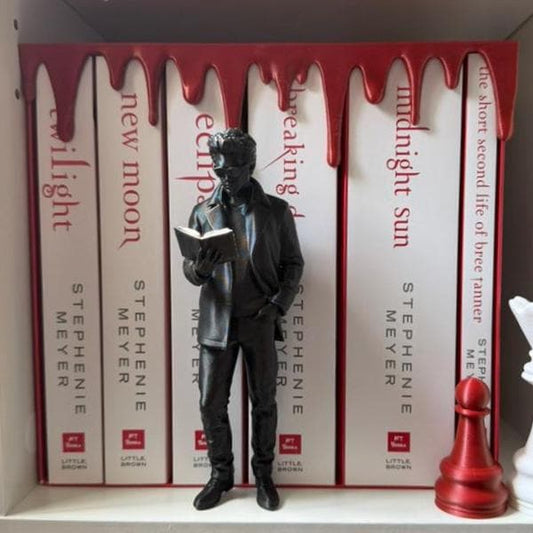 Blood Drip Overhang and Bottom Drip | Vampire & Thriller Bookshelf Decor | Gothic Horror Book Display | Dark Academia Accent