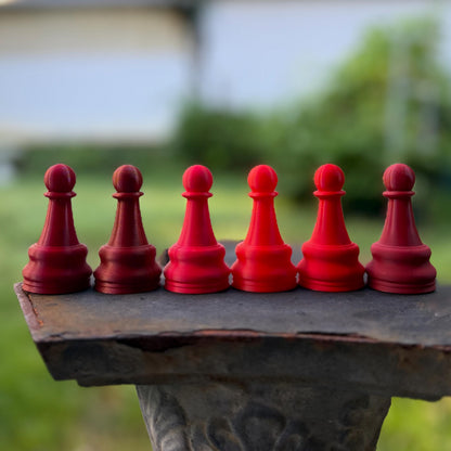 Chess Piece Set | Vampire Fiction Inspired Decor | Dark Romance Shelf Display | Gothic Bookshelf Accent | Book Cover Replica Set