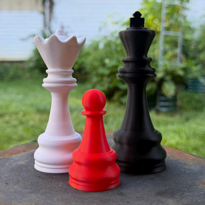 Chess Piece Set | Vampire Fiction Inspired Decor | Dark Romance Shelf Display | Gothic Bookshelf Accent | Book Cover Replica Set