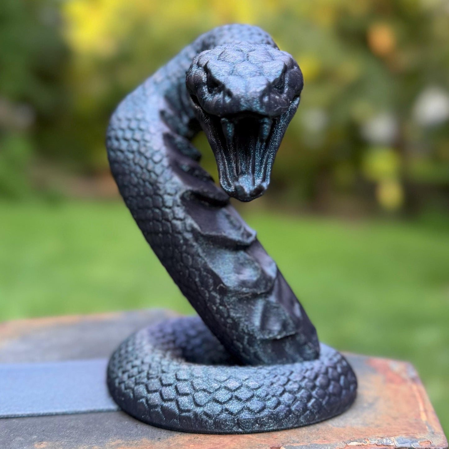Cobra Bookends | Snake Bookshelf Decor | Dark Academia Reader Gift | Gothic Fantasy Accent | Fierce Serpent Book Holder