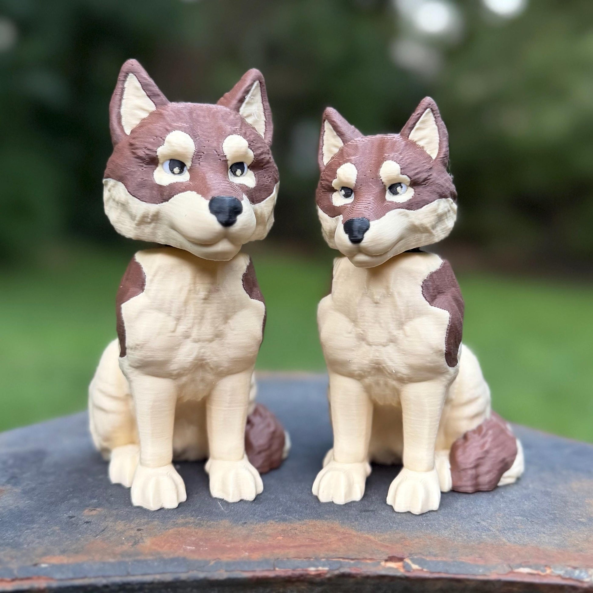 Wolf Bobblehead | Pack Wolf Figurine | Twilight Inspired | Cottagecore Wolf Decor
