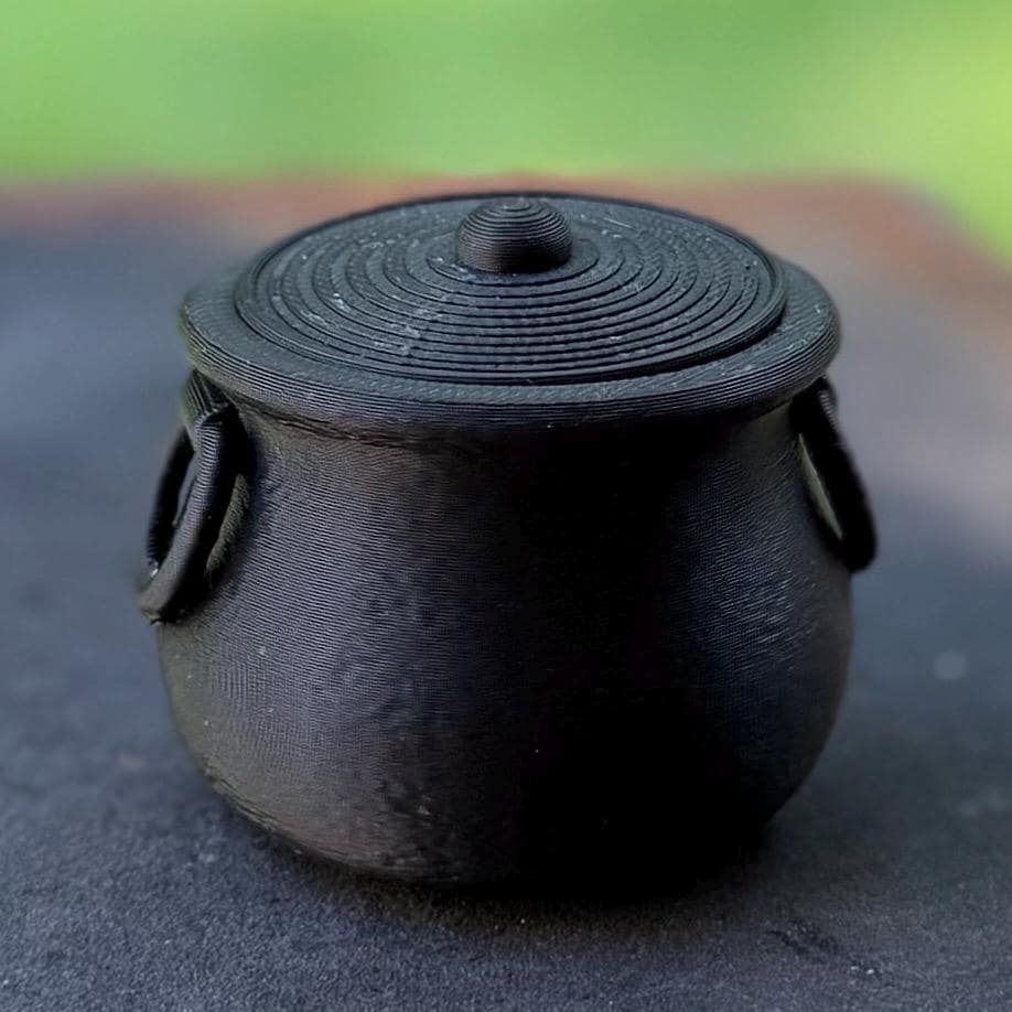 Witch Cauldron | Tealight Holder | Air Plant Pot | Witchy Halloween | Gothic Home Decor