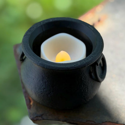 Witch Cauldron | Tealight Holder | Air Plant Pot | Witchy Halloween | Gothic Home Decor