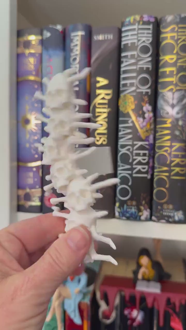 Gothic Skull Centipede Spine Hugger | Shelf Sitter | Magnet