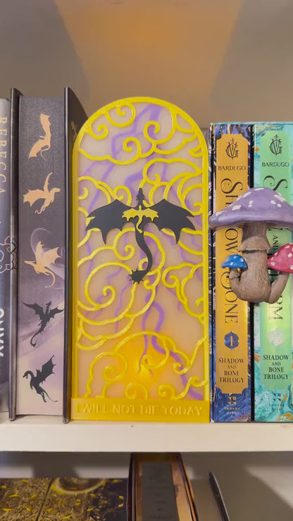 Dragon Duo Tealight Holder and Book Nook | Dragon Romantasy Bookshelf Decor