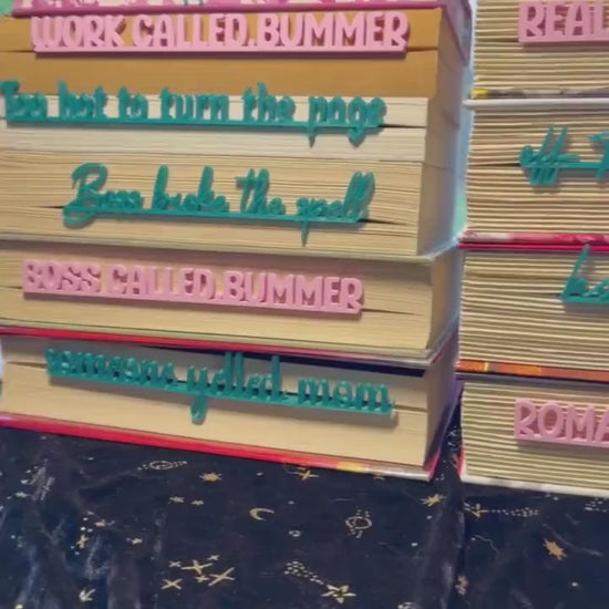 Funny Bookish Side Bookmarks for Readers – Choose Your Phrase