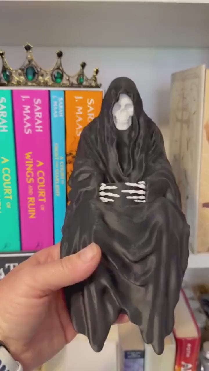 Suriel Tealight Holder XL |  Shelf Sitter Perchling | Grim Reaper | Romantasy Bookshelf Decor