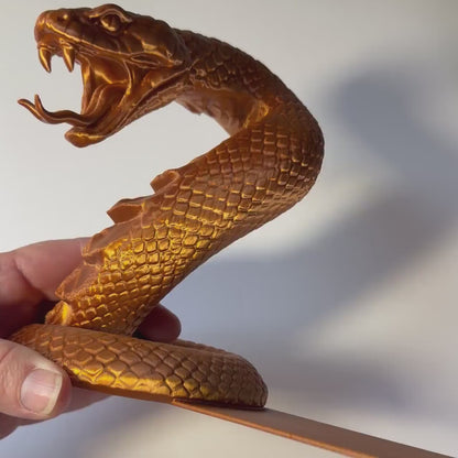Cobra Bookends | Fantasy Bookshelf Decor