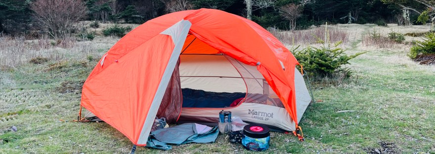 Camp on top of Mt Rogers - Backpacking Grayson Highlands State Park